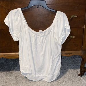 Off the Shoulder White Top